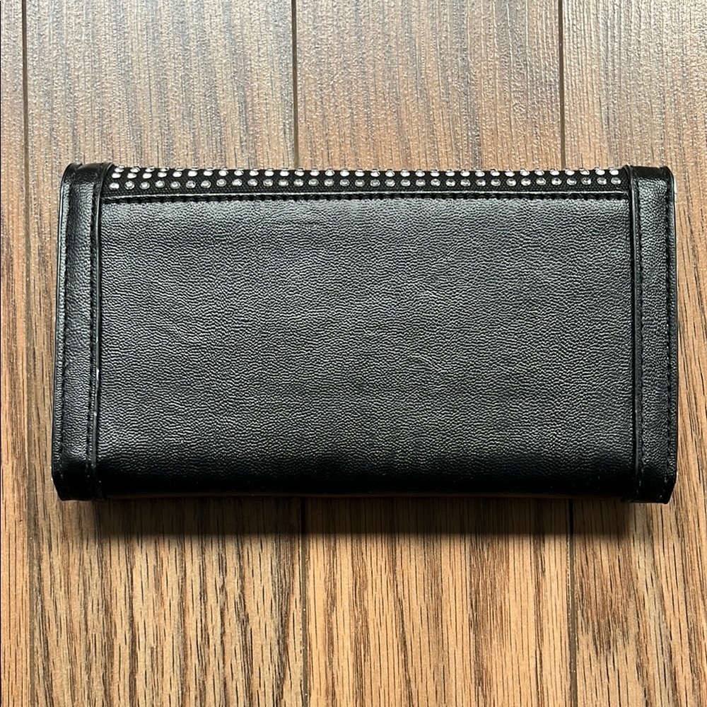 STEVEN MADDEN Black and Silver Studded Wallet - Picture 10 of 10